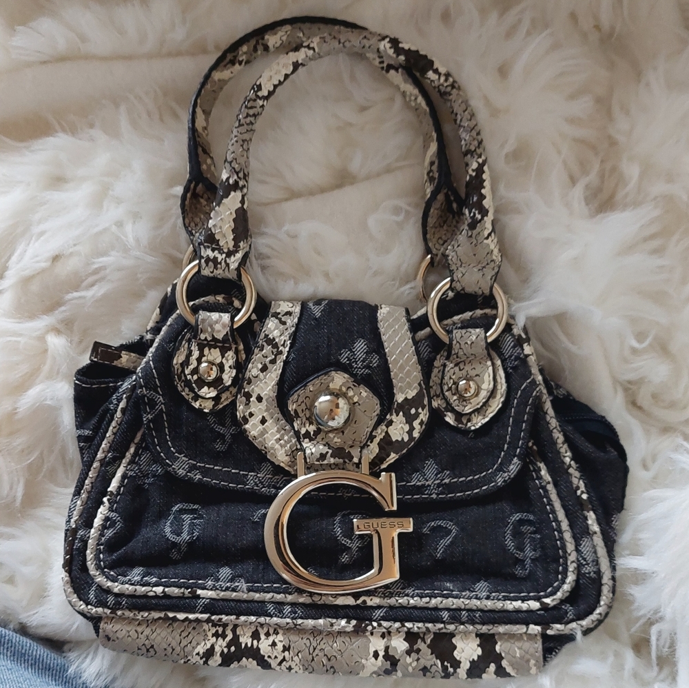 Snake print Guess mini handbag